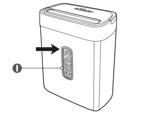 Amazon Basics 8-Sheet Cross-Cut Paper Shredder Emptying the Bin