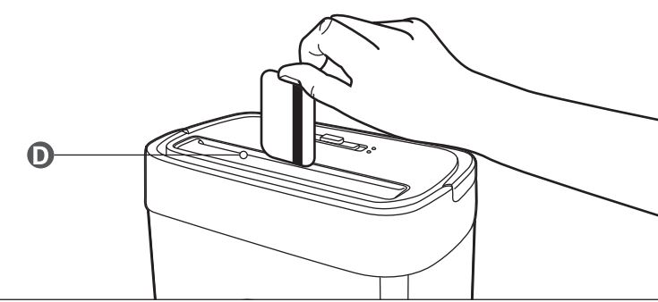Amazon Basics 8-Sheet Cross-Cut Paper Shredder Feeding Credit Card