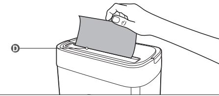 Amazon Basics 8-Sheet Cross-Cut Paper Shredder Feeding Paper