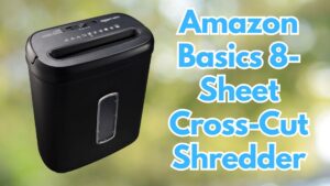 Amazon Basics 8-Sheet Cross-Cut Paper Shredder Image
