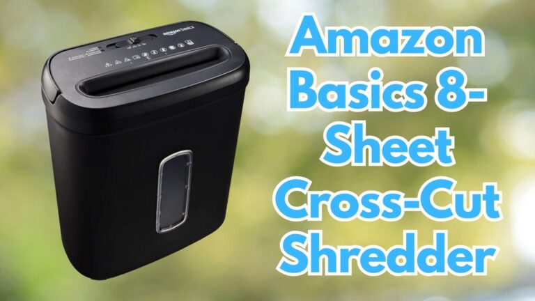 Amazon Basics 8-Sheet Cross-Cut Paper Shredder Image