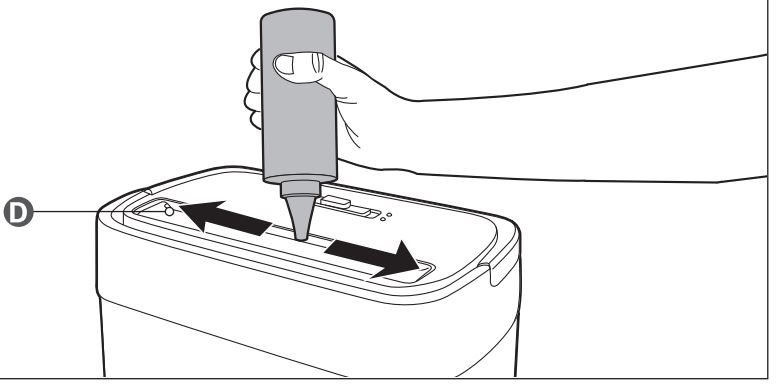 Amazon Basics 8-Sheet Cross-Cut Paper Shredder Using Shredder OIL