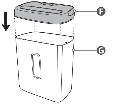 Amazon Basics 8-Sheet Cross-Cut Paper Shredder Waste Bin