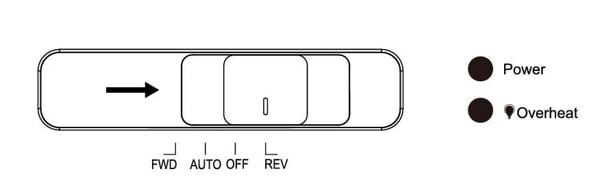 Bonsaii 6-Sheet Micro-Cut Shredder (C261-D) Reverse Mode