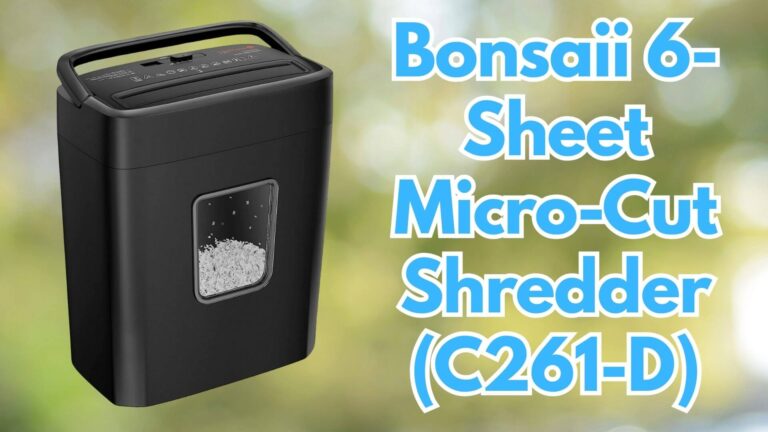 Bonsaii 6-Sheet Micro-Cut Shredder (C261-D) Review Image