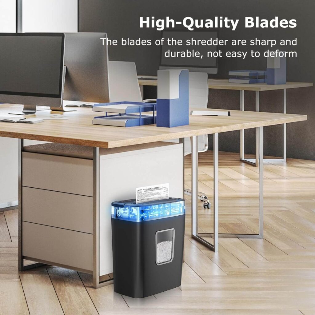 Bonsaii 6-Sheet Micro-Cut Shredder (C261-D) high quality blades
