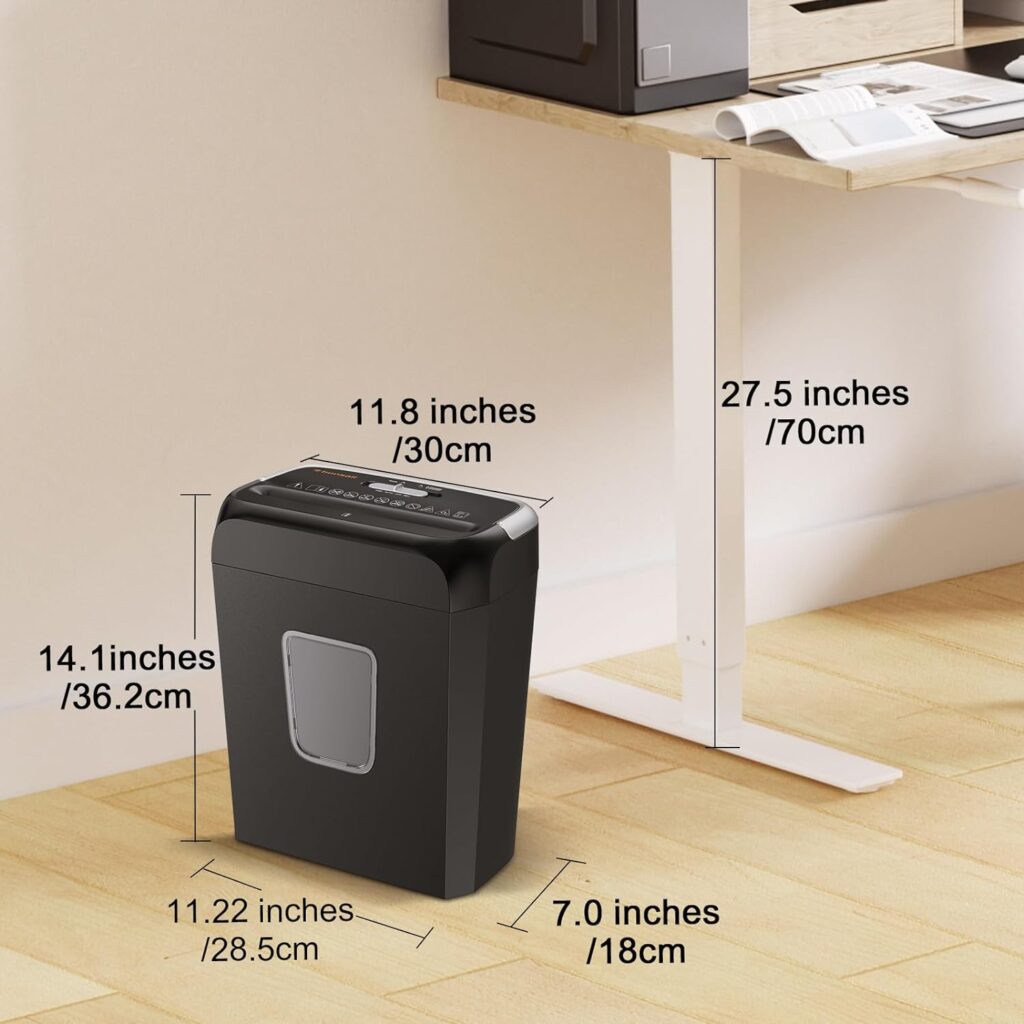 Bonsaii-C237-B-Paper-Shredder-Dimension