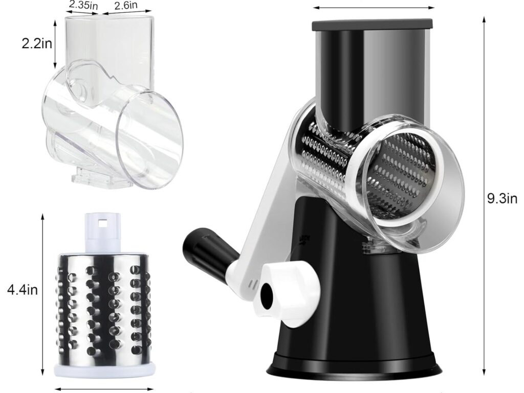 Cambom Rotary Cheese Grater Components