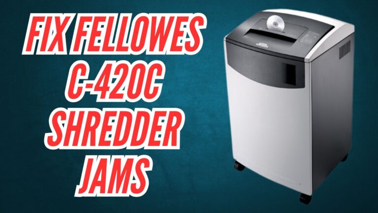 How to Fix Fellowes C-420C Shredder Jams Image