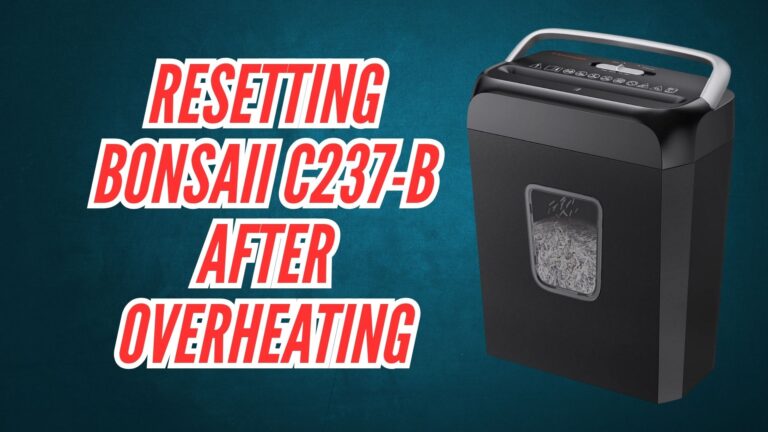 Resetting Bonsaii C237-B After Overheating Image