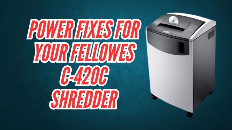 Resolving Power Supply Issues in Fellowes C-420C Shredders Image