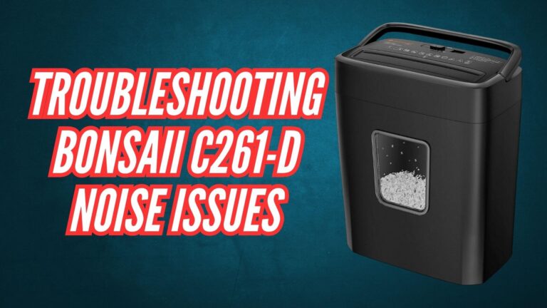 Troubleshooting Bonsaii C261-D Noise Issues Image