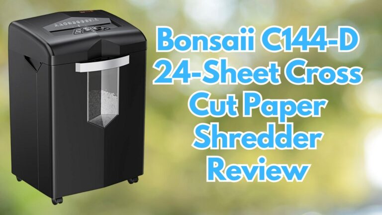 Bonsaii C144-D 24-Sheet Cross Cut Paper Shredder Review Image