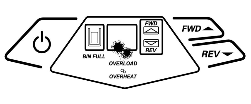Bonsaii C144-D shredder Overheating indicator