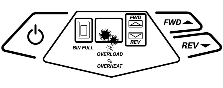 Bonsaii C144-D shredder Overloading indicator