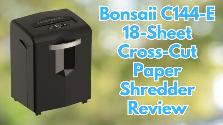 Bonsaii C144-E 18-Sheet Cross-Cut Paper Shredder Review