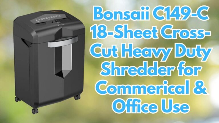 Bonsaii C149-C 18-Sheet Cross-Cut Heavy Duty Shredder for Commerical & Office Use Image