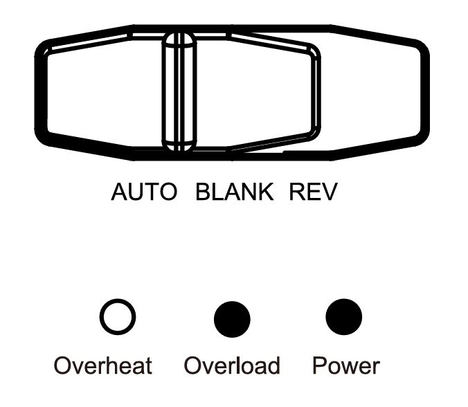 Bonsaii C149-C cross-cut heavy duty shredder Overload indicator