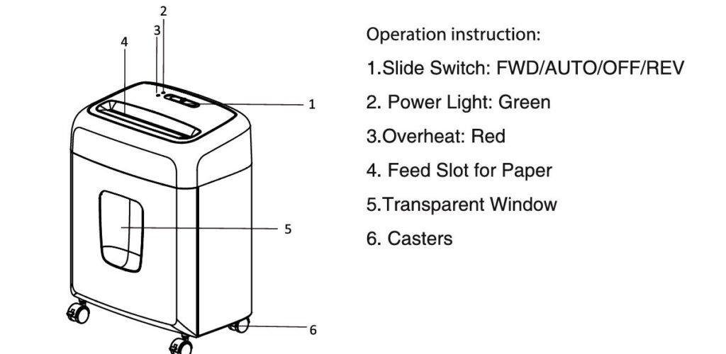 Bonsaii-C206-G-paper-shredder-features