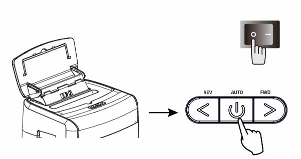 Bonsaii C233-B shredder Power OFF