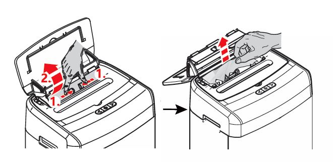 Bonsaii C233-B shredder jammed paper
