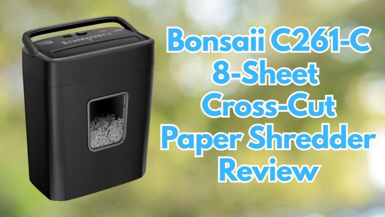 Bonsaii C261-C 8-Sheet Cross-Cut Paper Shredder Review Image