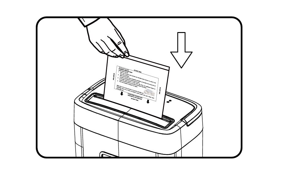 Bonsaii C261-C cross-cut paper shredder Feeding Lubricant Sheet