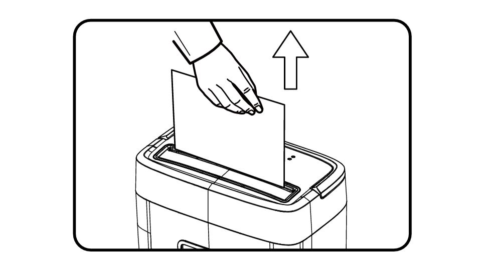 Bonsaii C261-C cross-cut paper shredder Paper Out