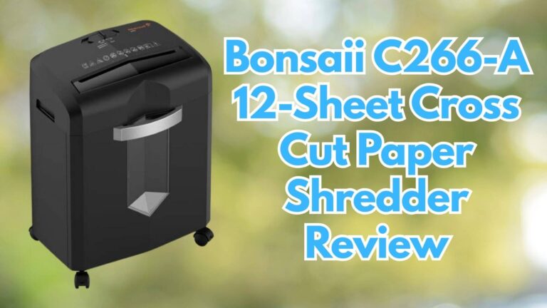 Bonsaii C266-A 12-Sheet Cross Cut Paper Shredder Review Image