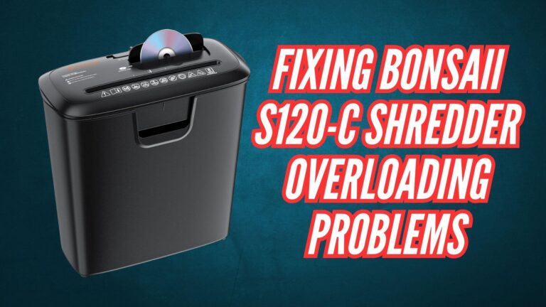 Fixing Bonsaii S120-C shredder overloading problems image