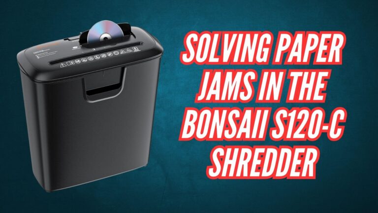 Solving Paper Jams in the Bonsaii S120-C Shredder Image