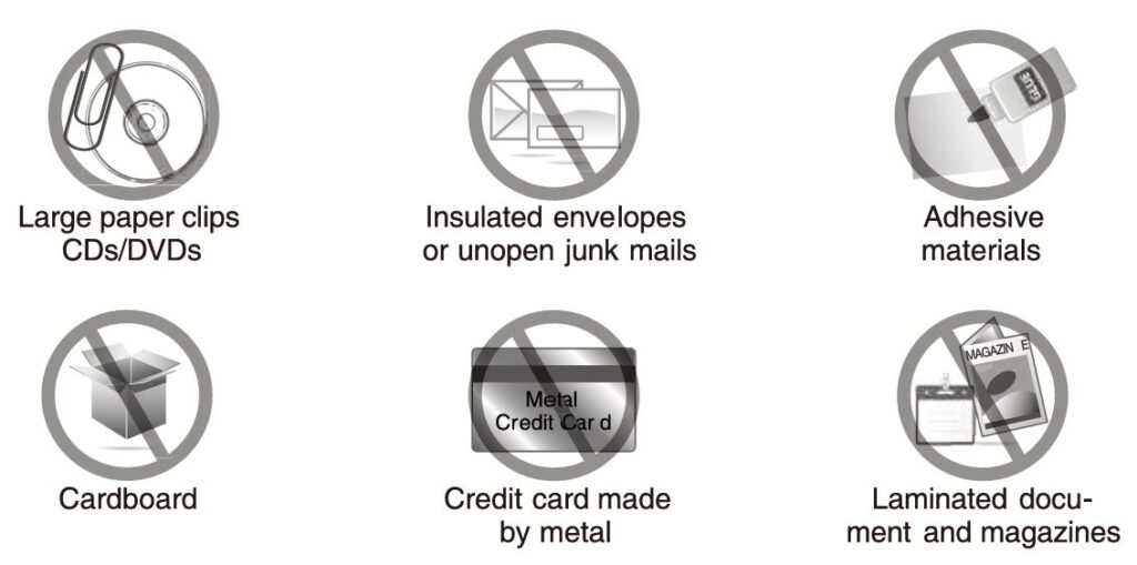 Bonsaii S123-B portable paper shredder items do not shred