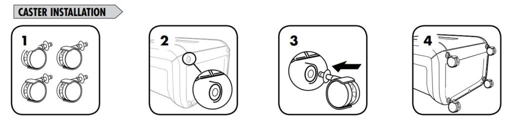 Fellowes-AutoMax-100M-paper-shredder-easy-steps-to-install-Casters