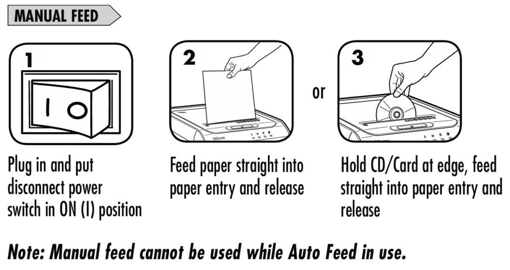 Fellowes-AutoMax-600m-shredder-how-to-use-manual-feed-shredding-option
