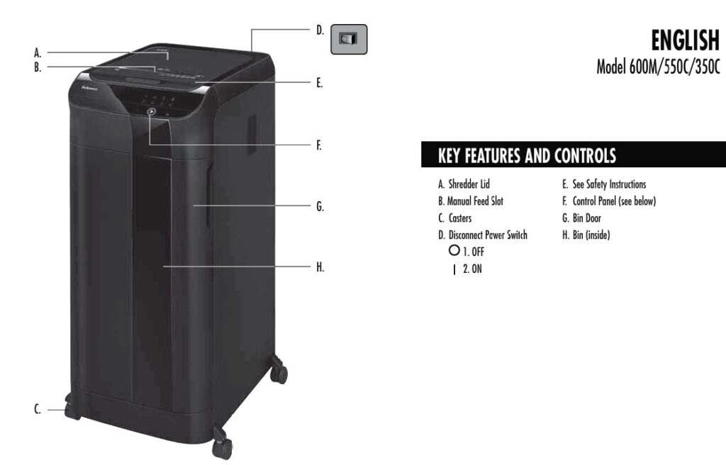 Fellowes-AutoMax-600m-shredder-key-features-and-controls-image