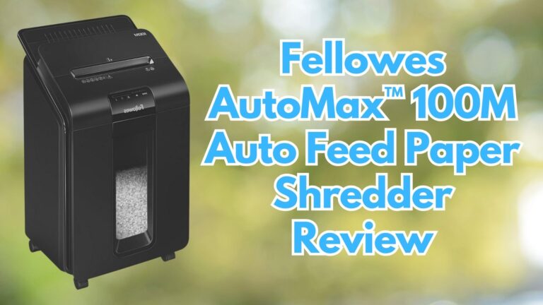 Fellowes AutoMax™ 100M Auto Feed Paper ShredderReview-image