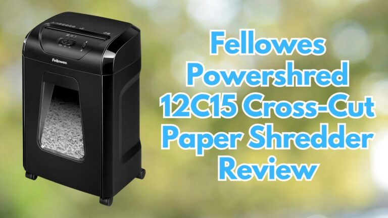 Fellowes Powershred 12C15 12-Sheet Cross-Cut Paper Shredder Image