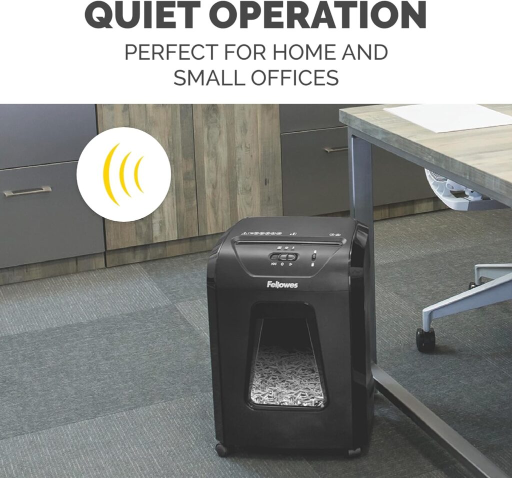 Fellowes Powershred 12C15 paper shredder Quiet operation