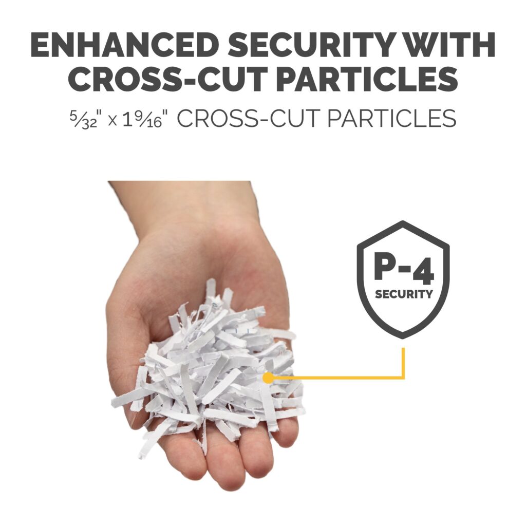 Fellowes-paper-shredder-14C10 -Cross-Cut-security-features