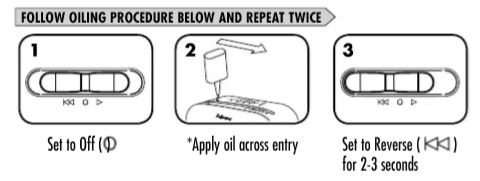 Fellowes-LX-41-shredder-Oiling-procedure